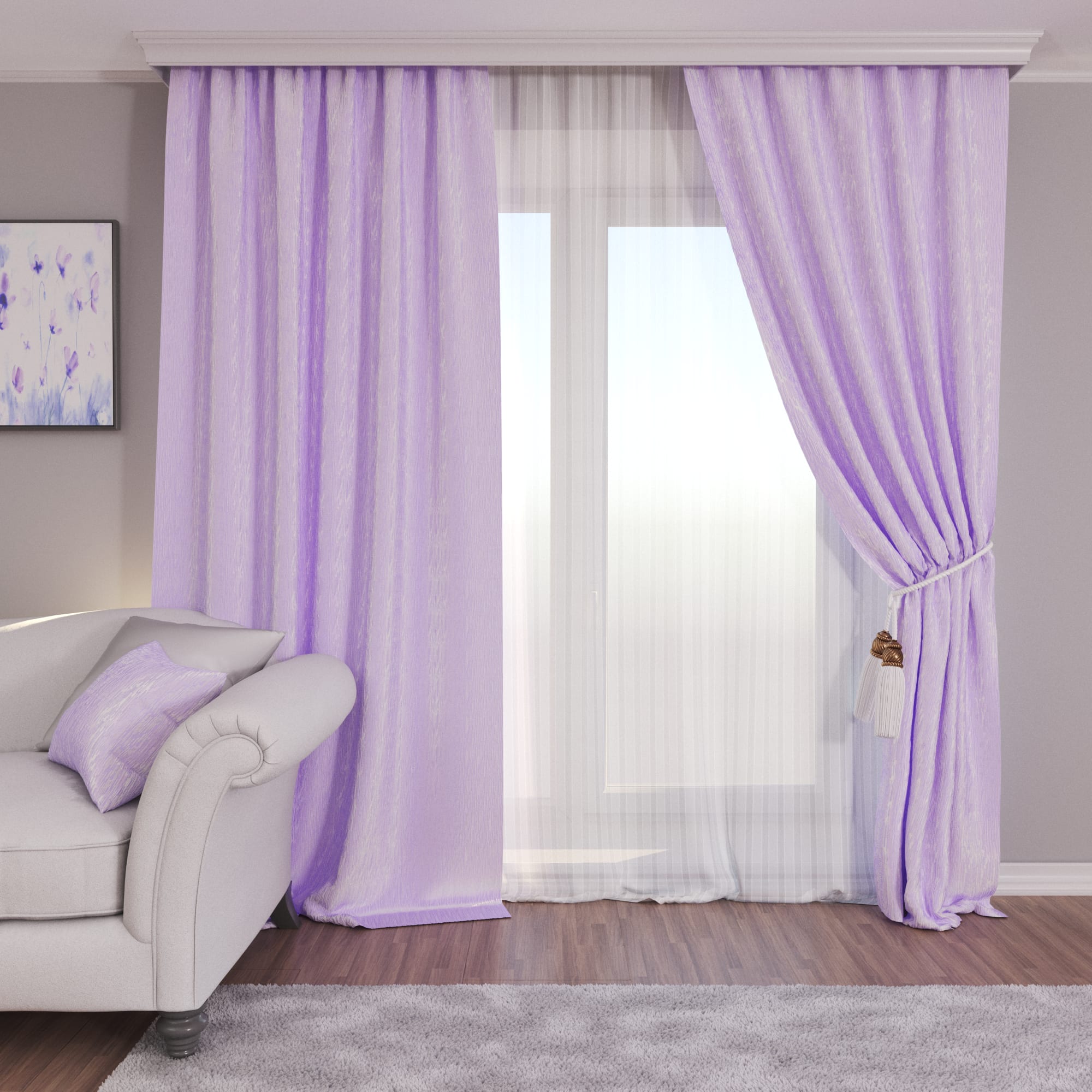 85227618 Штора на ленте Leonardo 200x260 см Santreyd  - Вид №2