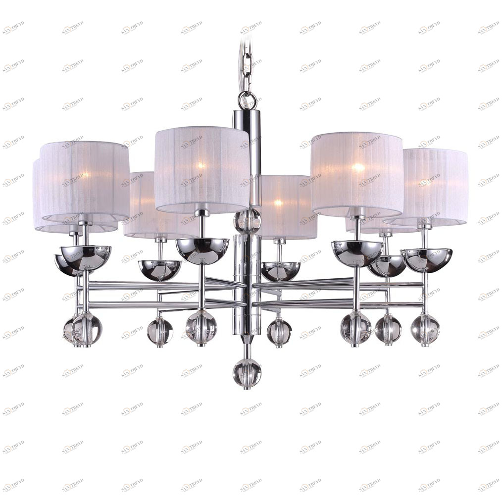 Люстра дизайнерская Oddly хром 32008/C NEWPORT ДИЗАЙНЕРСКИЕ 057707 Хром 