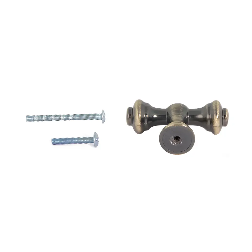 86899789 Ручка-кнопка мебельная Almerald ЦАМ цвет бронза STLM-1008371 PALLADIUM  - Вид №1