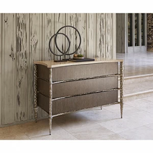Тумбочка 09133-830-001 Chiseled Chest - Driftwood / Ant. Silver Ambella