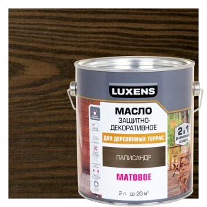 Масло для террасы LUXENS матовое палисандр 2 л 89345697
