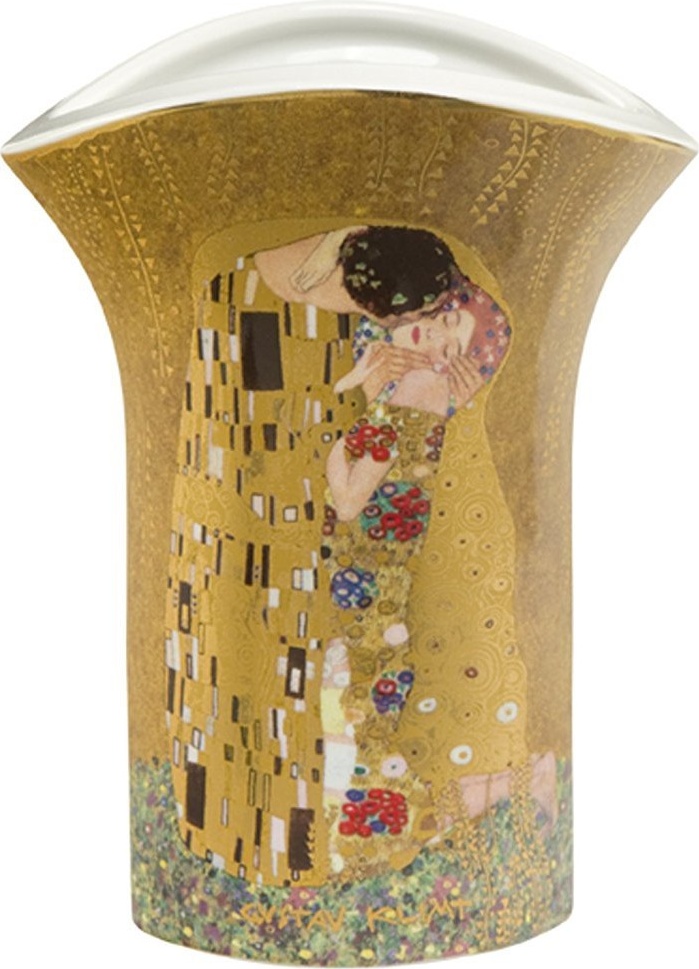 10581375 Goebel Ваза 12,5см "Поцелуй" Климт Фарфор 