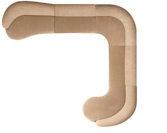 Hamilton Conte Paris Модульный диван из ткани sun-id-1391538 - Вид №4