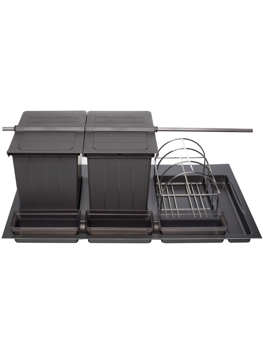 Система сортировки мусора Omega Duet/Top 900/31/3 Anthracite NAVAKO 10313