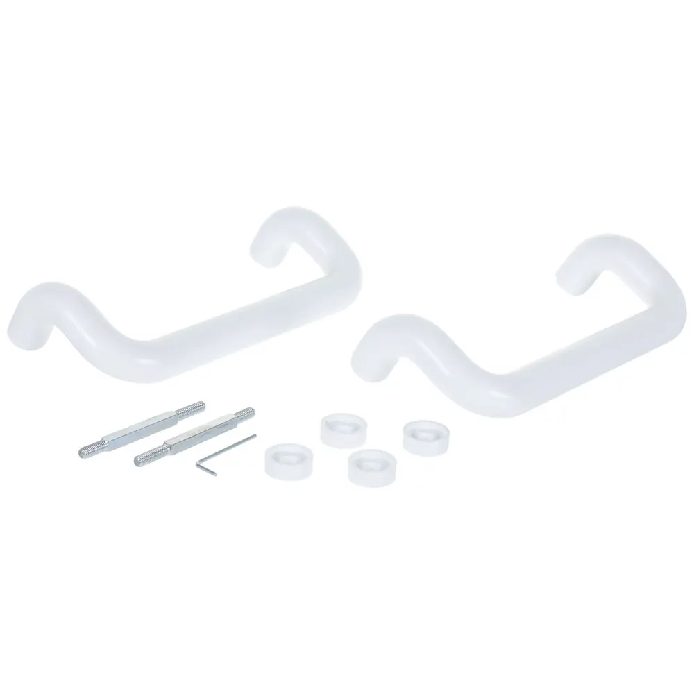 Ручка-скоба дверная офисная Jet, с креплением, цвет белый STLM-2209526