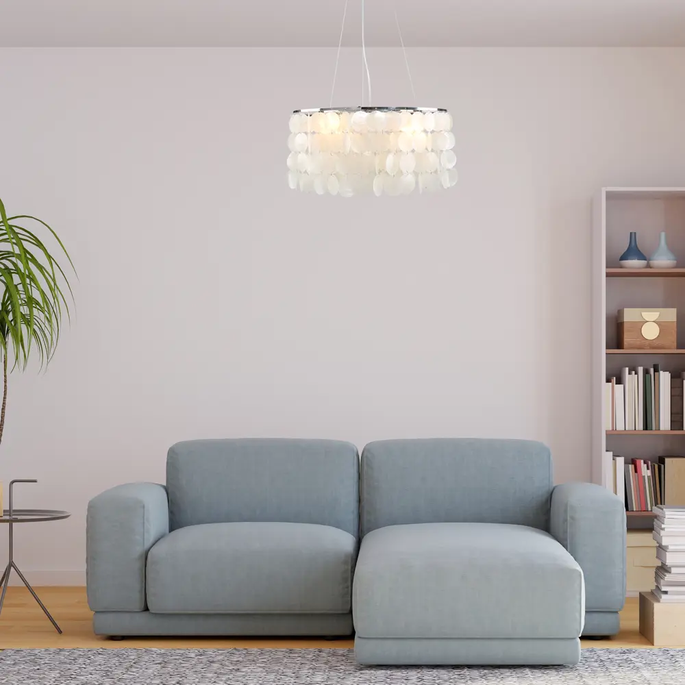 Люстра подвесная Nerita 4 лампы 12 м² цвет хром Escada STLM-2001714 - Вид №8