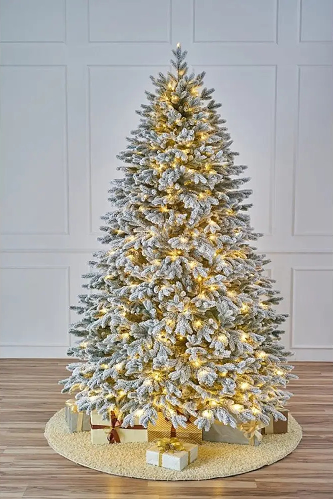 91516074 Ель новогодняя искусственная Max christmas Версальская заснеженная 240 см STLM-0954487