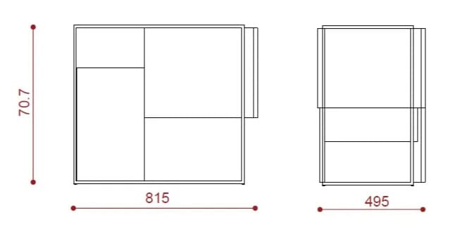 Тумбочка Moca Framed ARCH-00000492 - Вид №2
