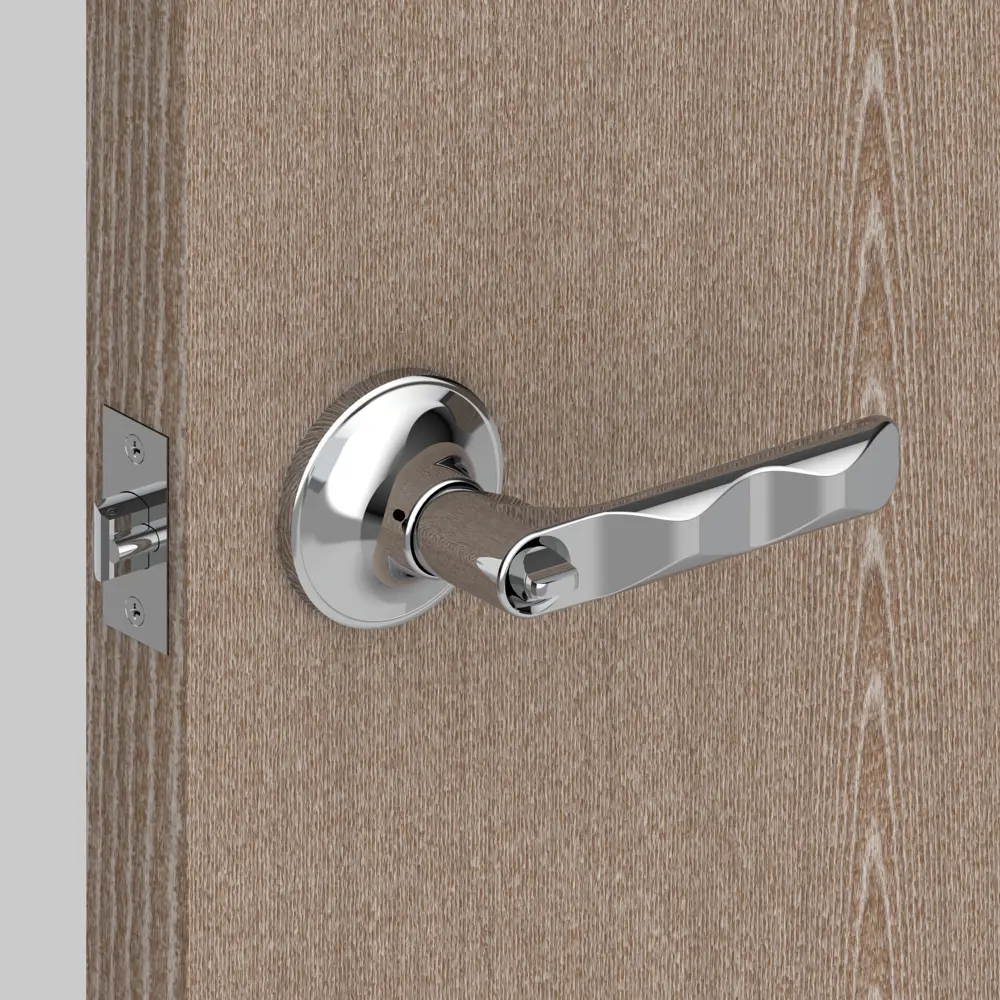 Ручка-защелка 624/ BL Cp-ET с ключом цвет хром FUARO STLM-2208347 - Вид №7