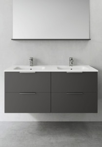 1390541 Шкаф Для Умывальника Форма Antracit 1200D Hafa  Антрацитовый