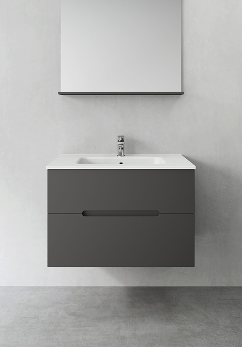 1390106 Шкаф Для Умывальника Sun Antracit 800 Hafa  Антрацитовый 