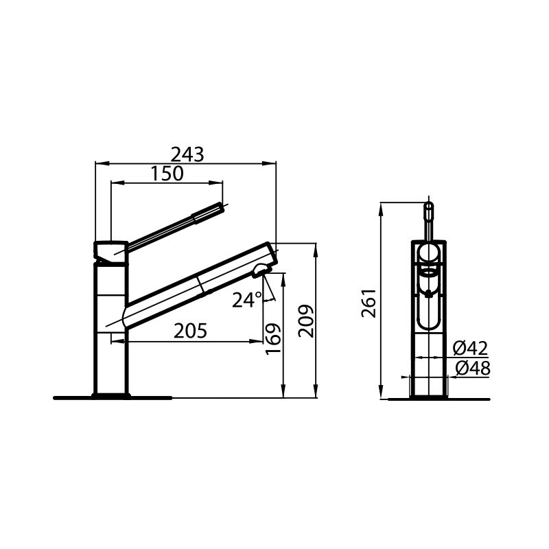 8466000 смеситель Lorenzo 8466000 Fosterspa  - Вид №1