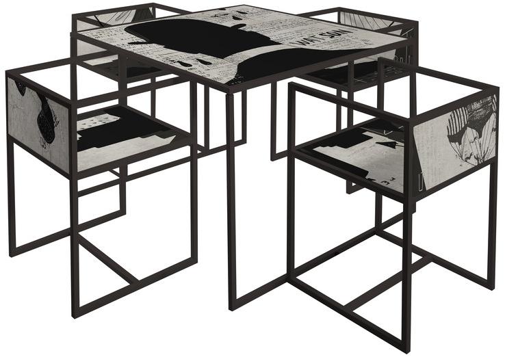 MOMENTI Квадратный стол из окрашенного металла Crazy home furniture - square collection sun-id-1462618 - Вид №3