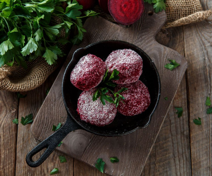 4225 Котлеты овощные "Свекольные" Зинаида и Сергей Белан Вкусляндия 