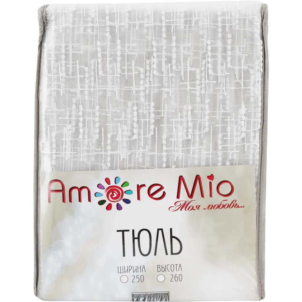 Тюль на ленте «Полосы», 250x260 см, полоски, цвет белый AMORE MIO STLM-2000781 - Вид №6