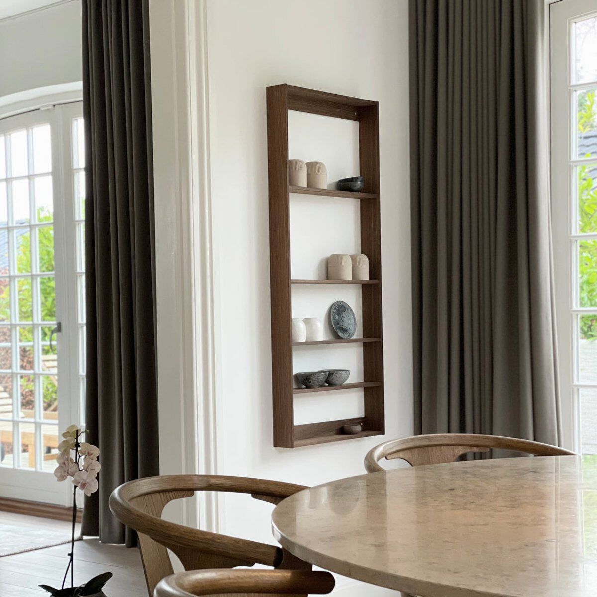 Настенная полка из дуба We Do Wood THREESQUARE ARCH-00049087 - Вид №1