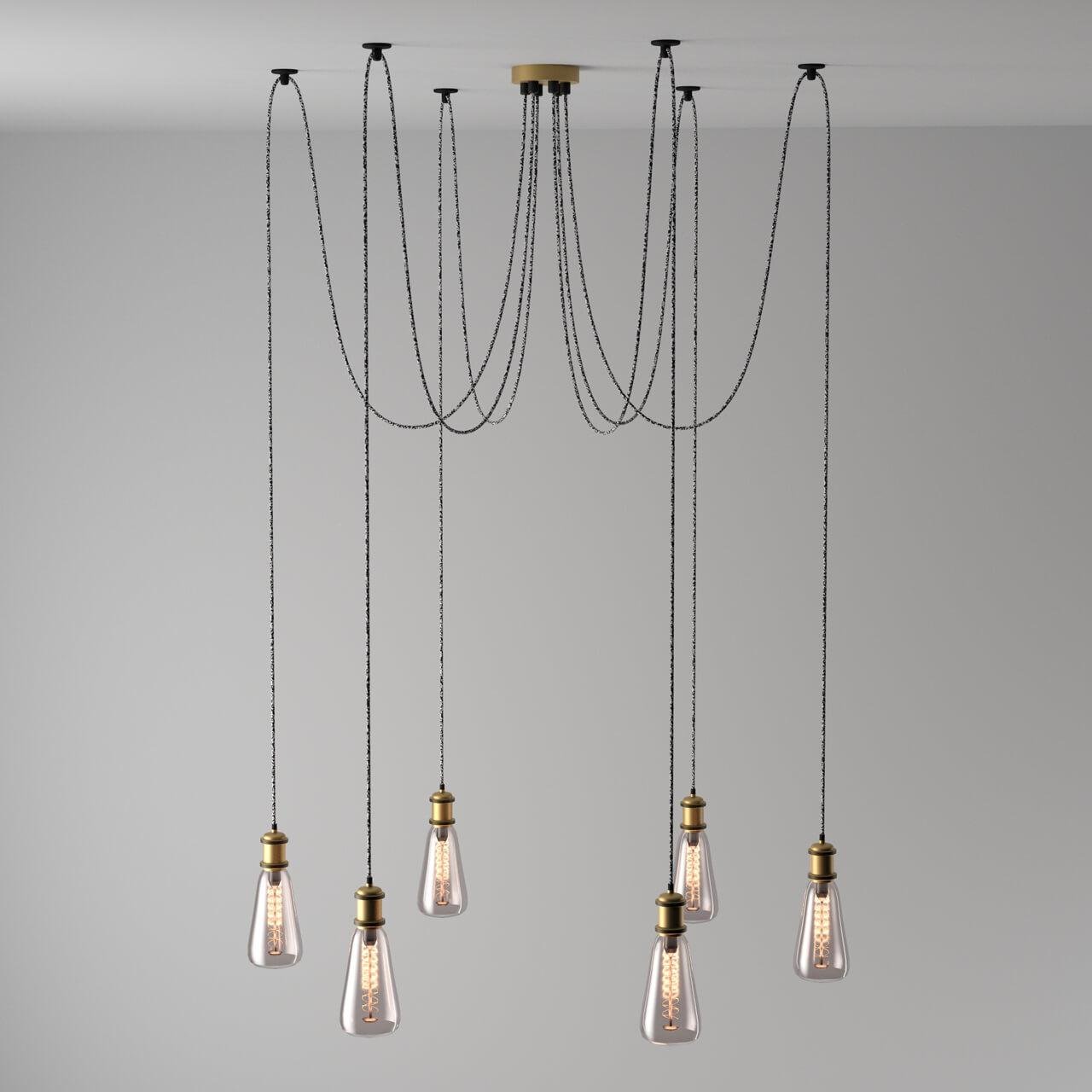 Подвесная люстра De Markt Фьюжн 21 392017206 DE MARKT ФЬЮЖН 21 187465 Бронза  - Вид №2