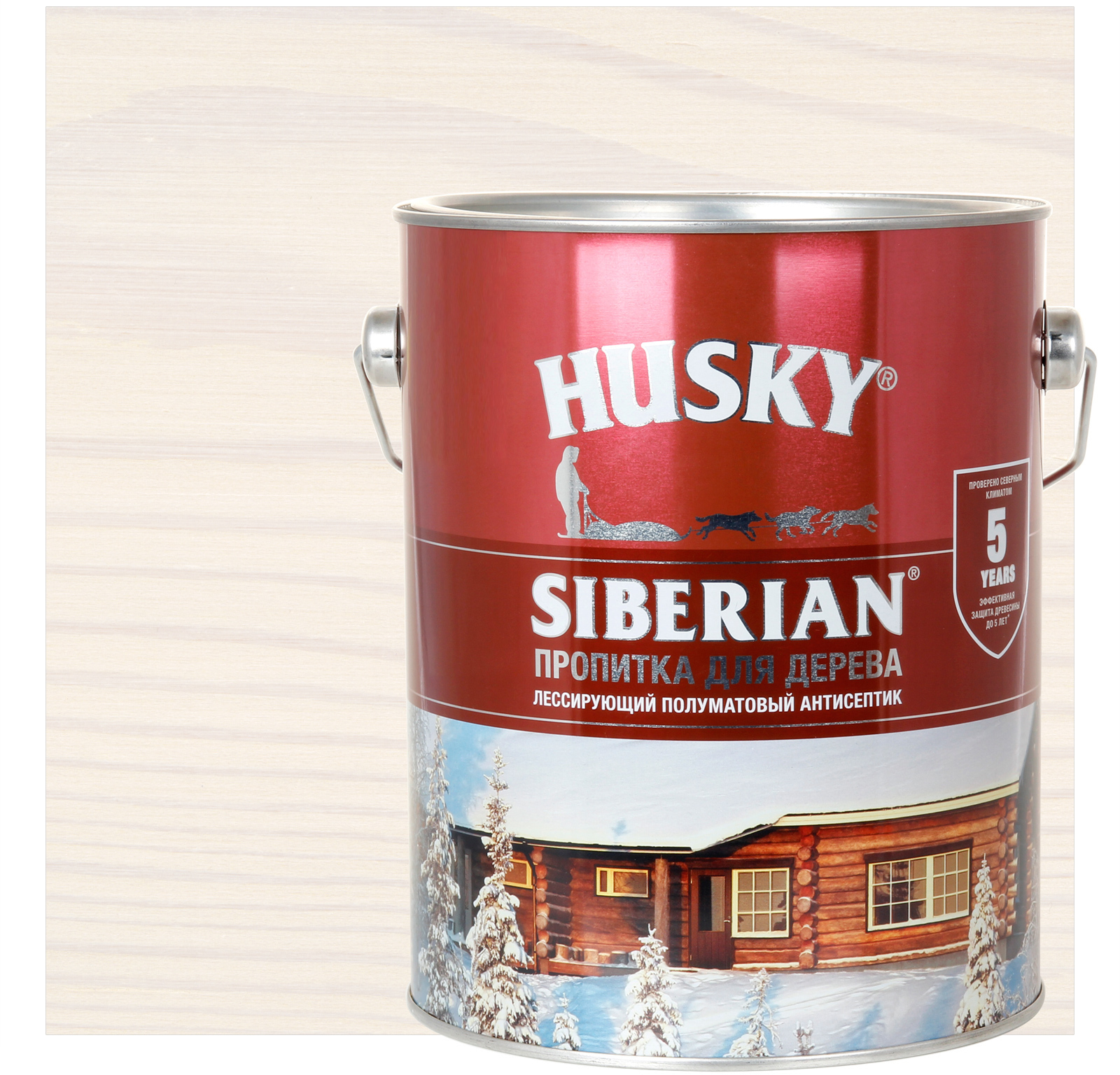 84392088 Пропитка для дерева Siberian полуматовая цвет белый 2.7 л STLM-0049105 HUSKY