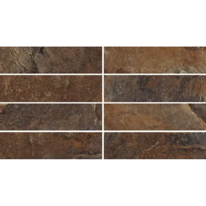 Плитка клинкерная Керамин Касл Рок 4 24.5x6.5 см коричневый 0.54 м²