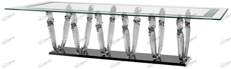 Reflex Прямоугольный обеденный стол из стекла Casanova sun-id-1403879