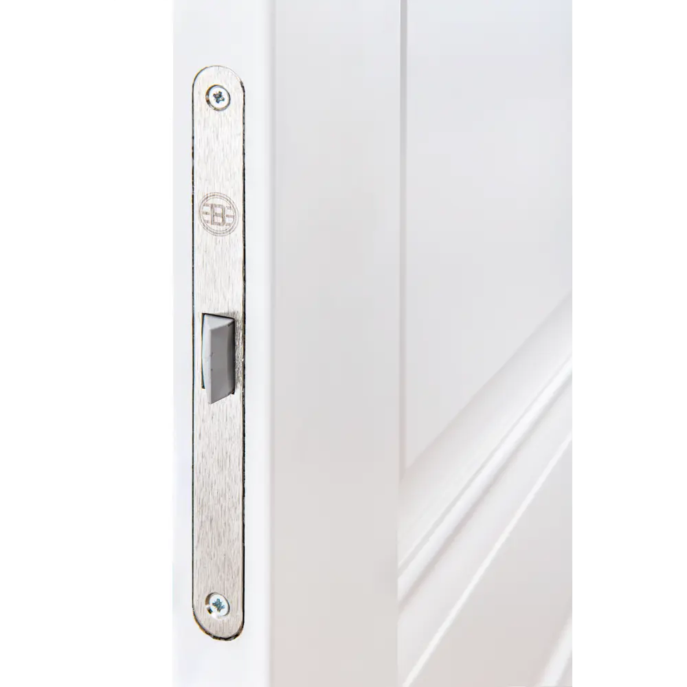 Дверь межкомнатная глухая Классико-42 60x200 см Hardflex белый с замком и петлями PORTIKA STLM-2110473 - Вид №4