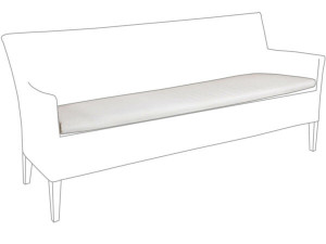 10.00.1529 Подушка на скамейку Madrigal Outdoor Sunbrella Ecru 3-х местная Mbm