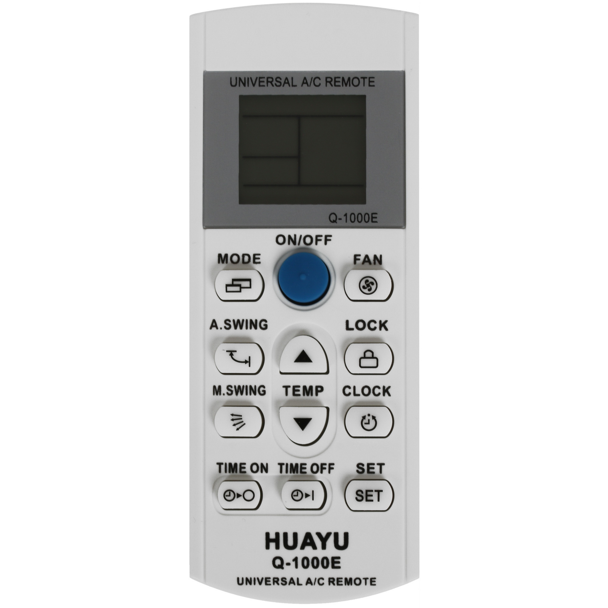 4821759 Пульт универсальный для кондиционера Huayu Q-1000E [1000 in 1; белый] STDN-0095622