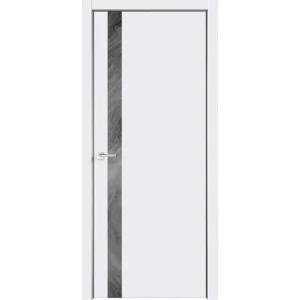 Дверь межкомнатная глухая с замком и петлями в комплекте Дайона 4 90x200 см ПВХ цвет софт милк/сланец грей