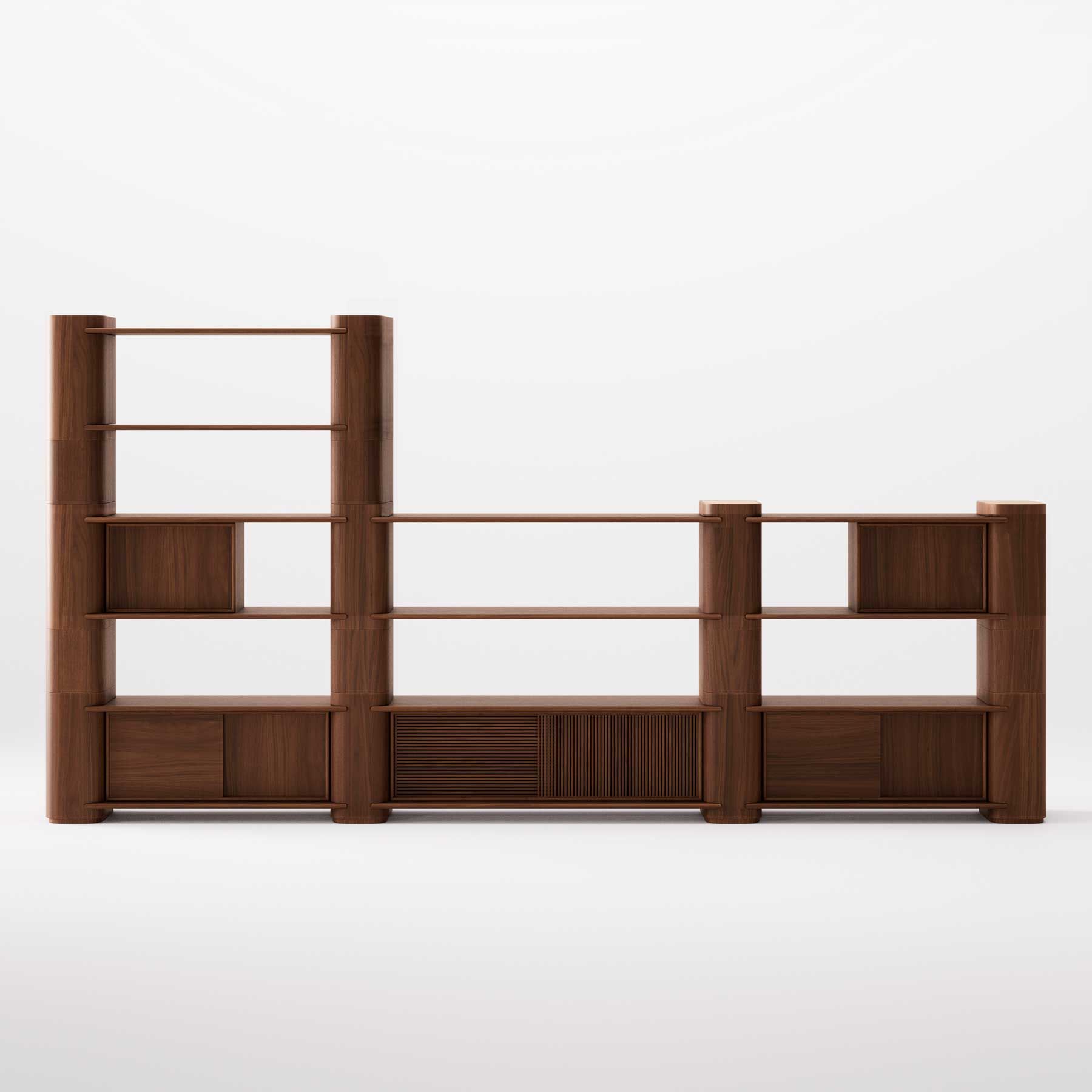 Деревянный самонесущий модульный книжный шкаф Wewood Path ARCH-00032308 - Вид №29