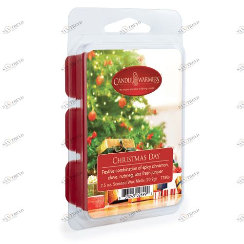 Ароматический воск 75гр. "Рождественский день" Christmas Day CANDLE WARMERS  268198 Красный 