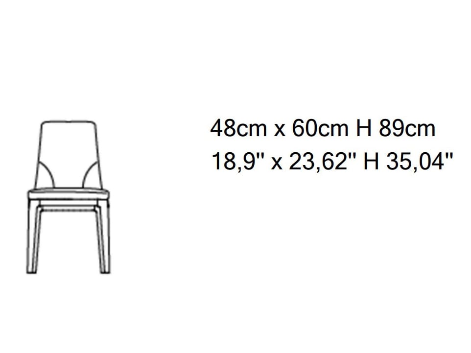 Стул из ткани с высокой спинкой Natuzzi Italia VESTA ARCH-00139429 - Вид №2
