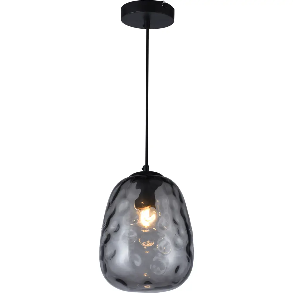 Светильник подвесной Lillian TL1218H-01BL, 1 лампа, 8 м², цвет дымчатый/чёрный Toplight STLM-2098119