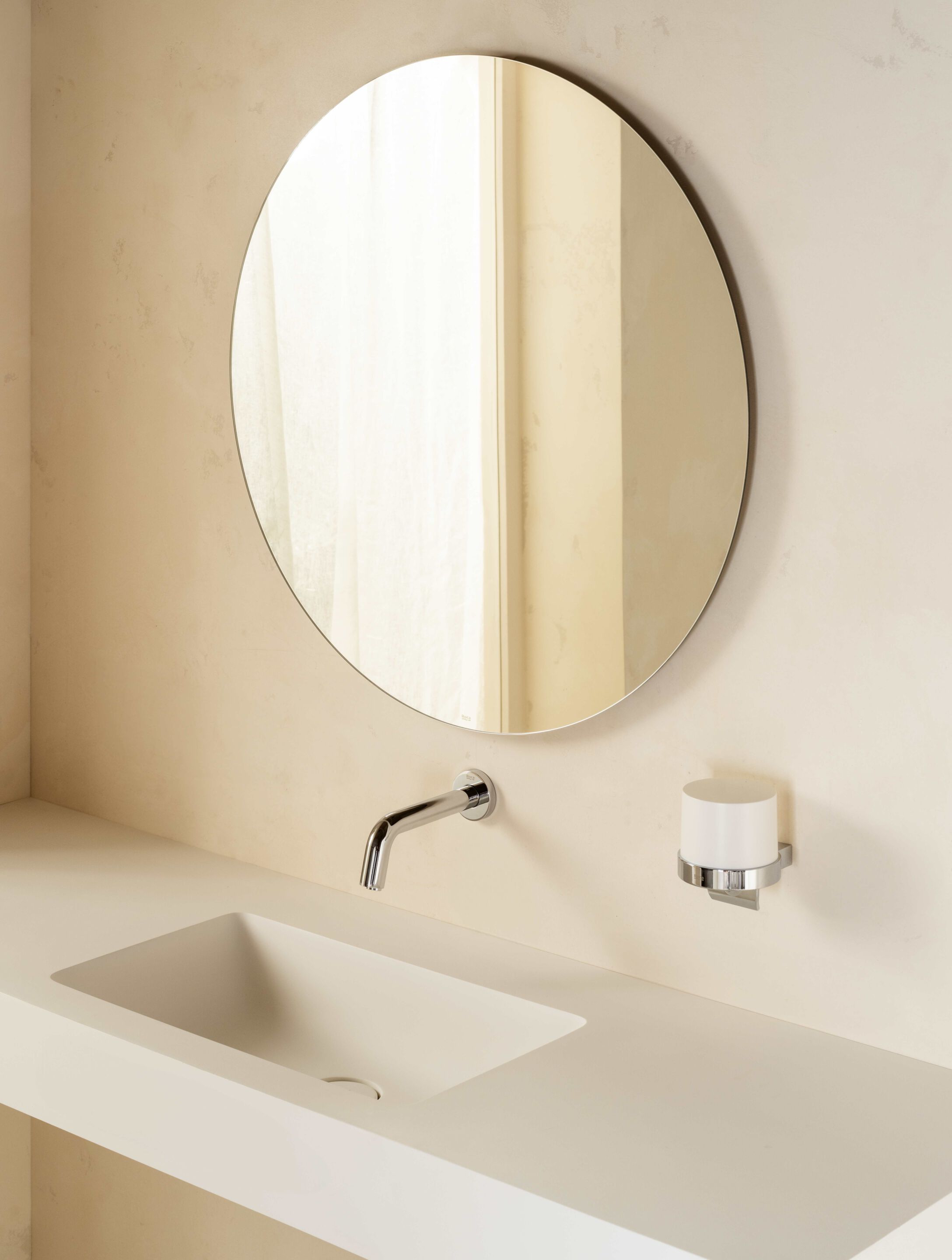 Латунный настенный электронный смеситель для раковины без слива Roca лофт ARCH-00068199 - Вид №2