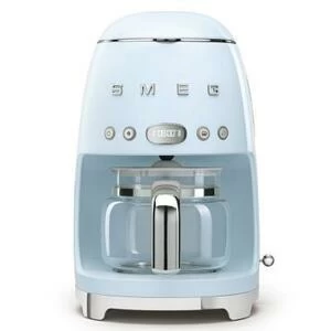 Кофеварка капельная Smeg, светло-голубая