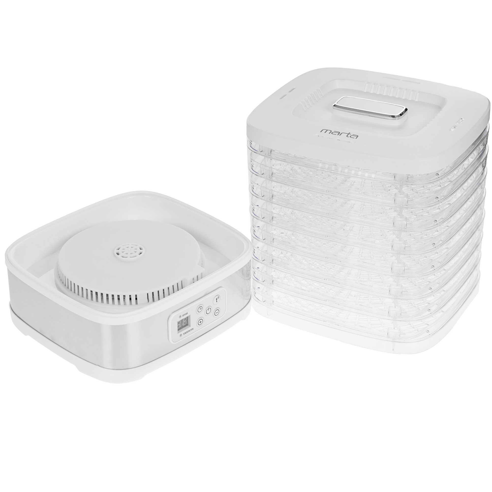 9058651 Сушилка для овощей и фруктов MARTA MT-1875 белый STDN-0047734 - Вид №5