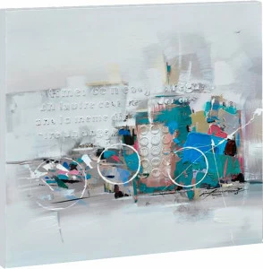 Картина на холсте 100х100 см "Воображение - 1" EVENHOME КАРТИНЫ МАСЛОМ 129722 Голубой;серый;синий;разноцветный