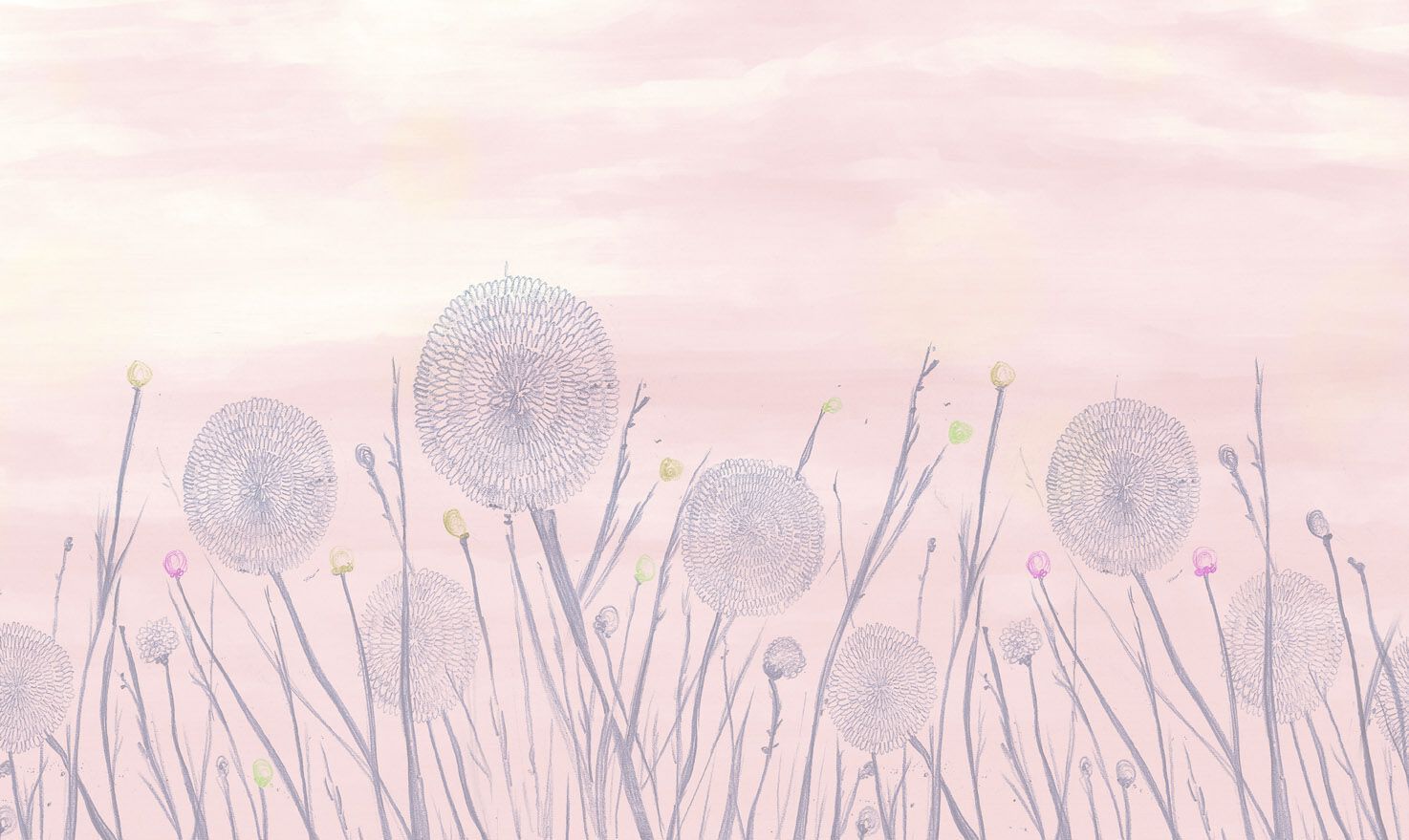 Обои с цветочными мотивами Jannelli&Volpi SOFFIONI ARCH-00045716 - Вид №2