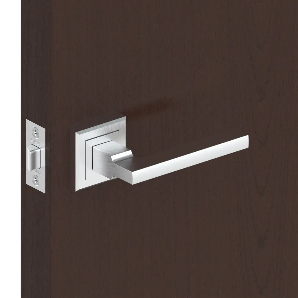 Дверные ручки Punto Vector QL/HD SSC-16, без запирания, комплект, цвет сатин хром STLM-2020324 - Вид №6