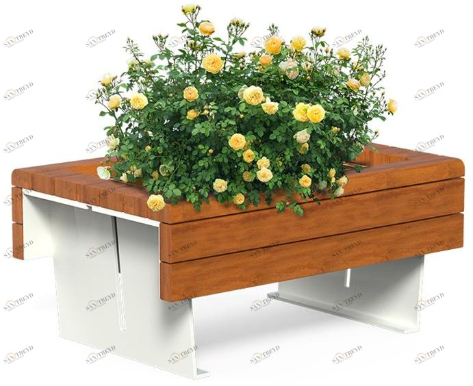 DIMCAR Прямоугольная вазонка для общественных мест в окуме Flea G516