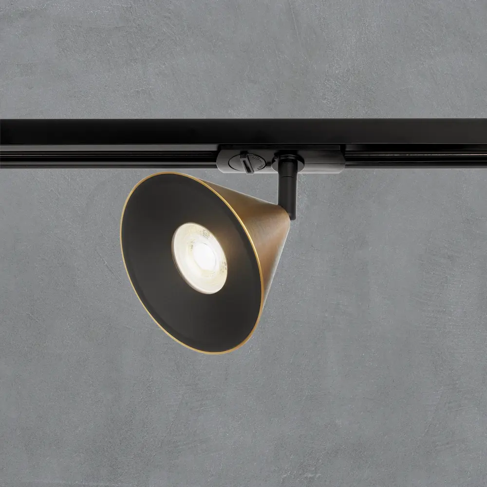 Трековый спот Wolta WTL-GU10/08G золотой для трековых систем 89436509 STLM-1579631 - Вид №1