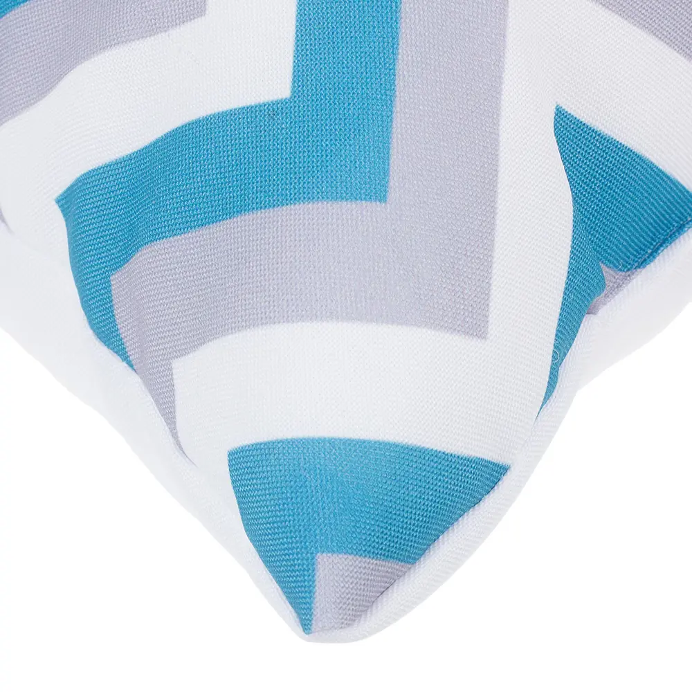 Подушка декоративная «Зиг-заг» 40х40 см цвет бирюзовый SEASONS STLM-2208506 - Вид №2