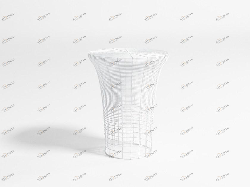 GANDIABLASCO Высокий садовый табурет из нержавеющей стали Aram sun-id-1472753