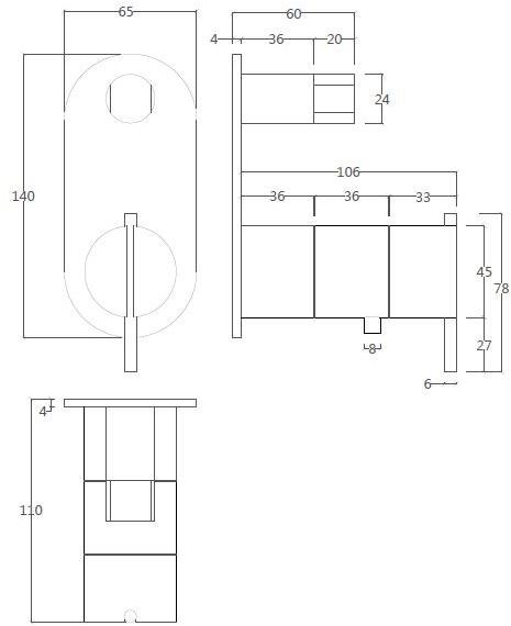 Water Evolution Смеситель для ванны / душа S22 sun-id-1411958 - Вид №2