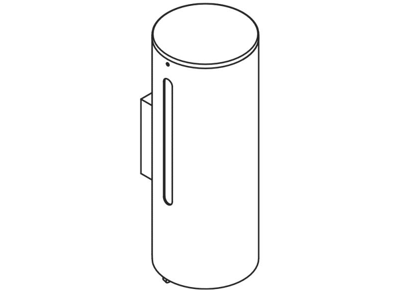 950.06.10101 Дозатор для мыла или дезинфицирующего средства с держателем HEWI Universalprodukte  - Вид №2