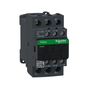 LC1D32FD Контактор LC1D 3P 32А 400/110В DC 15кВт Schneider Electric TeSys