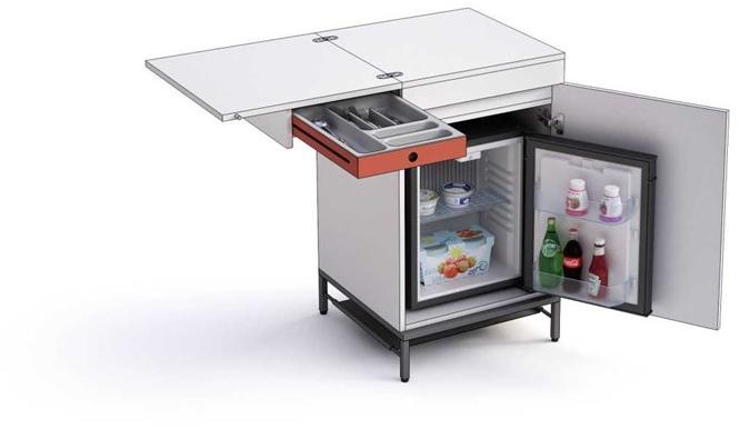 Bralco Металлическая мини-кухня Domomag sun-id-1444343 - Вид №6