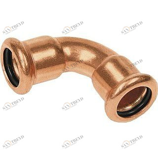 16002A28 SANHA 6002A пресс-фитинг, медь, отвод 90° ВПр-ВПр 28 мм 
