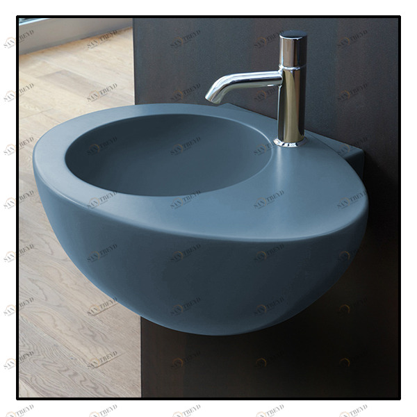 LGLS56PL Подвесная раковина настенная овальная Ceramica Cielo  белая 