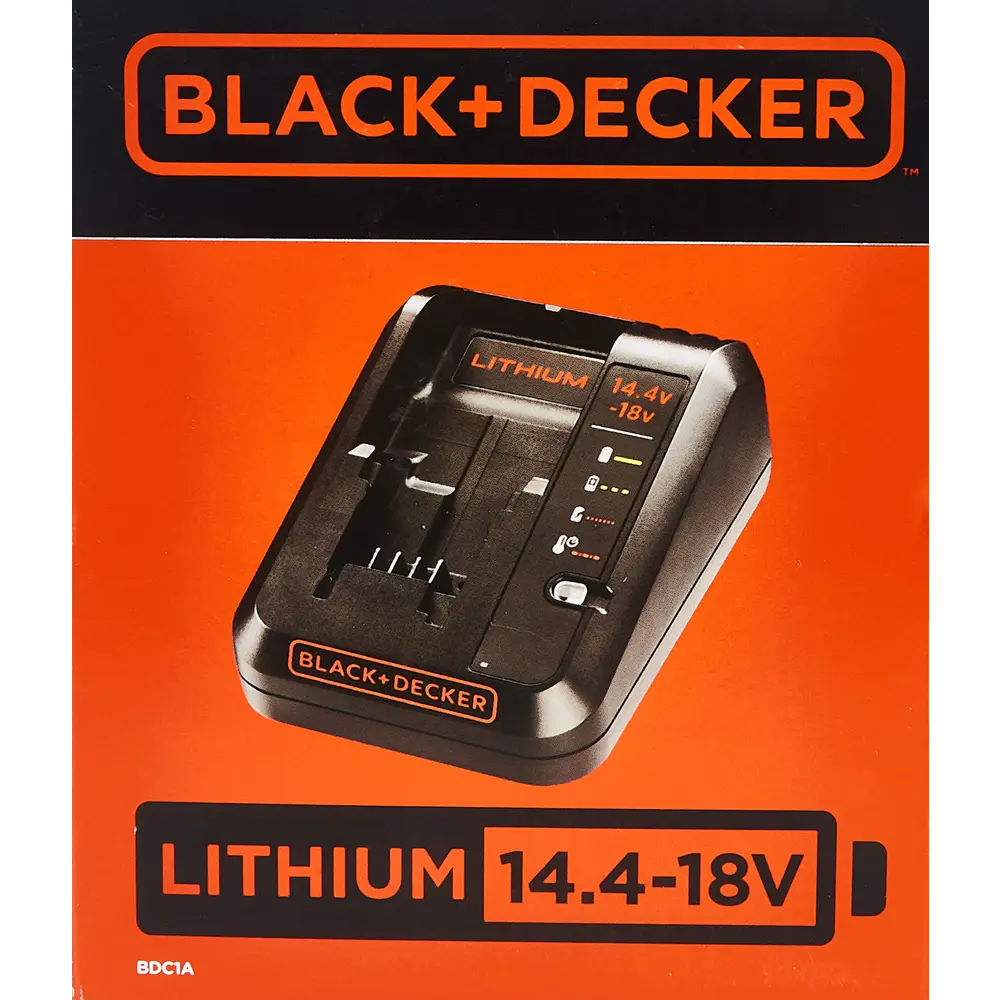 Зарядное устройство Black&Decker BDC1A-QW 18 В BLACK + DECKER STLM-2163971 - Вид №4