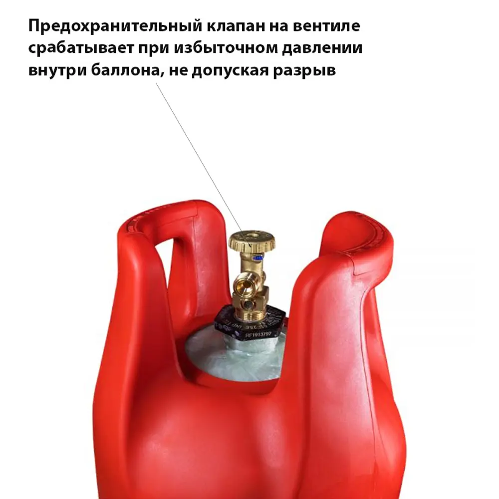 Газовый баллон Litesafe 24 л, стекловолокно/фибергласс, цвет красный 83511763 STLM-2092941  - Вид №3